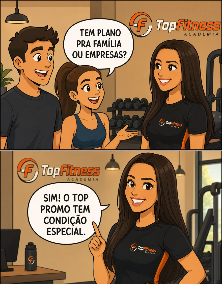 Tem plano para família ou empresas? Sim, o TOP PROMO tem condição especial.